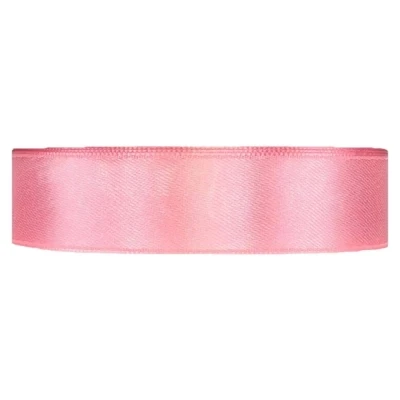 Saténová stuha oboustranná 25m x 20mm pivoňková růžová