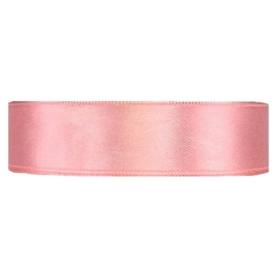 Saténová stuha oboustranná 25m x 20mm starorůžová