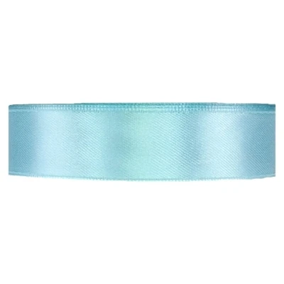 Saténová stuha oboustranná 25m x 20mm světle modrá