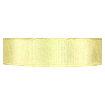 Saténová stuha oboustranná 25m x 20mm žlutozelená