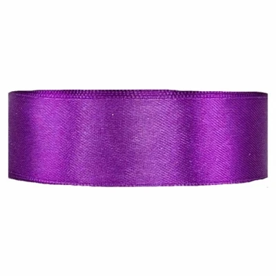 Saténová stuha oboustranná 25m x 25mm kosatcová