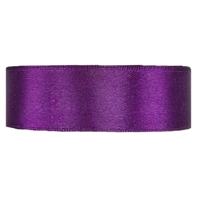 Saténová stuha oboustranná 25m x 25mm královská fialová