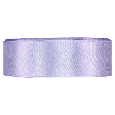 Saténová stuha oboustranná 25m x 25mm levandulová
