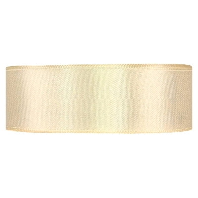 Saténová stuha oboustranná 25m x 25mm porcelánová
