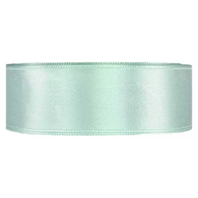 Saténová stuha oboustranná 25m x 25mm šedomodrá