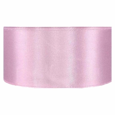 Saténová stuha oboustranná 25m x 38mm hortenziová
