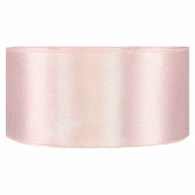Saténová stuha oboustranná 25m x 38mm perleťová