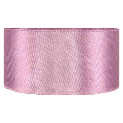 Saténová stuha oboustranná 25m x 38mm šeříková