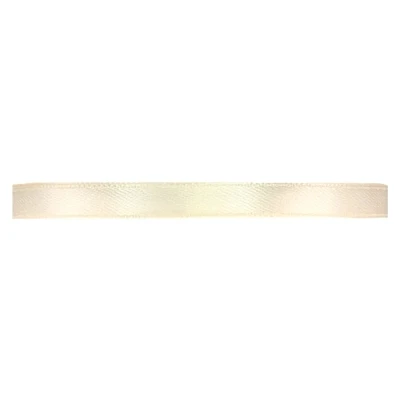 Saténová stuha oboustranná 25m x 6mm alabastrová