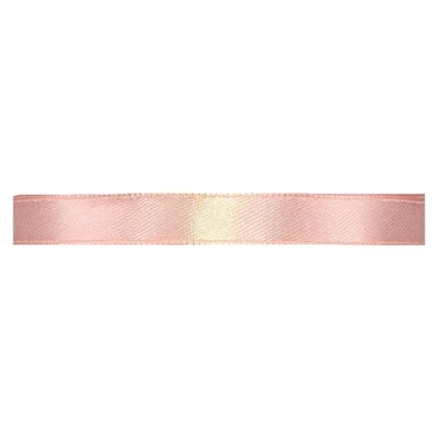 Saténová stuha oboustranná 25m x 9mm pudrová růžová