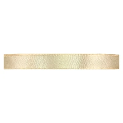 Saténová stuha oboustranná 25m x 9mm slonová kost