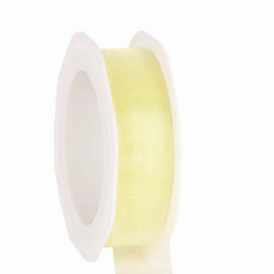 Organzová stuha se střiženým okrajem Voile 25 mm x 25 m mátová