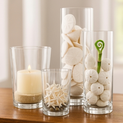 SILNOSTĚNNÁ VÁZA KYLIN CYLINDER ø12cm výška 25cm tl.3mm