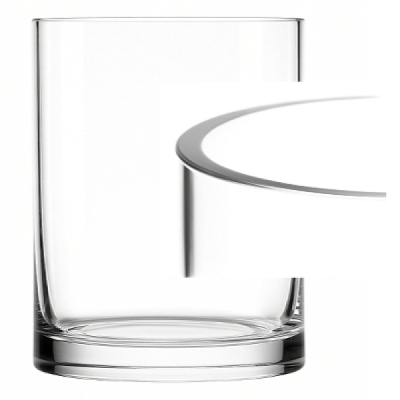 SILNOSTĚNNÁ VÁZA KYLIN CYLINDER ø15cm výška 30cm tl.5mm