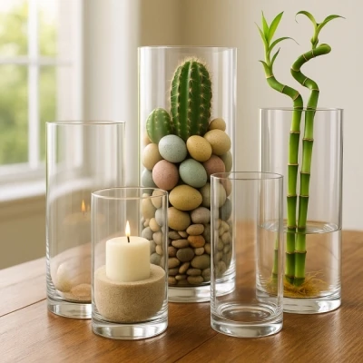 Silnostěnná váza Kylin cylinder ø20cm výška 40cm tl.5mm