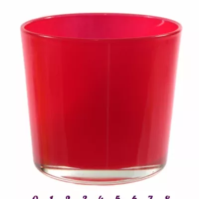 Skleněná miska NASHVILLE d10cm-bordová