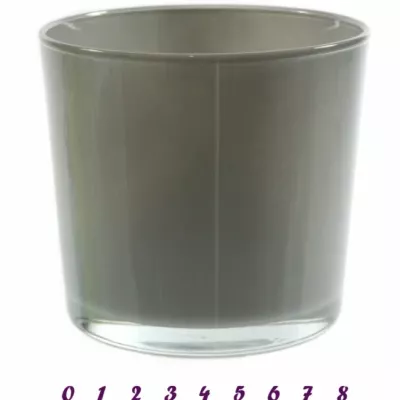 Skleněná miska NASHVILLE d10cm-šedá