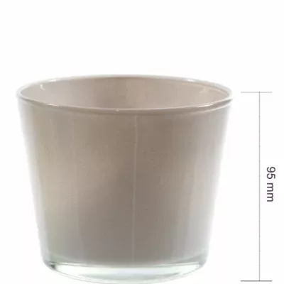 Skleněná miska NASHVILLE d12cm-béžová