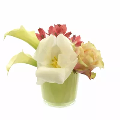 Skleněná miska NASHVILLE d12cm-žlutá