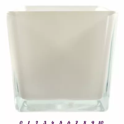 Skleněná miska OHIO 13x13x12cm-bílá