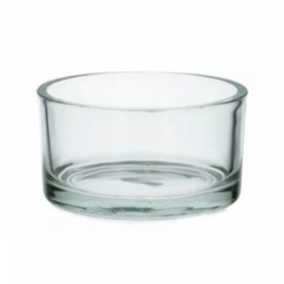 SKLENĚNÝ SVÍCEN SILVIA ø15cm výška 8cm