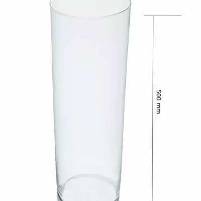 Sklenená váza Cylinder D12C v48cm