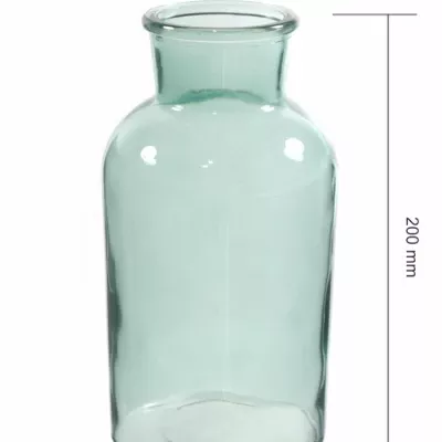 Skleněná váza BRANDI v20cm-modrá