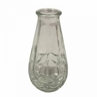 SKLENĚNÁ VÁZA CHIARA ø7cm výška 14cm ČIRÁ