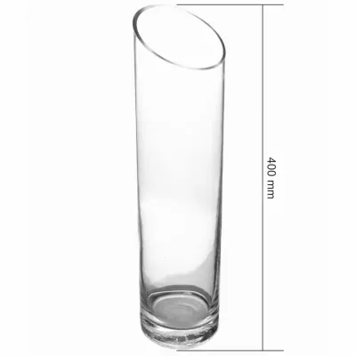 Skleněná váza CRAIG d10cm v40cm