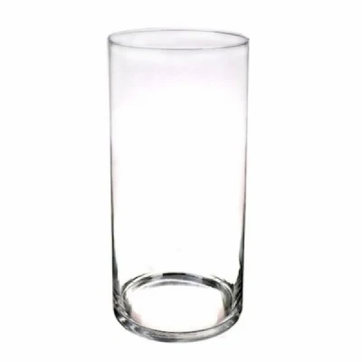 Skleněná váza CYLINDER d19cm v50cm