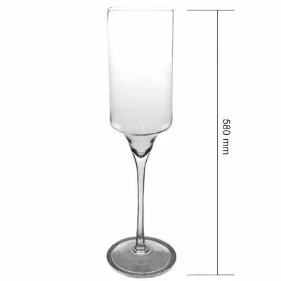 Skleněná váza DIABOLO d20cm v55cm