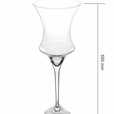 Skleněná váza DIABOLO d20cm v55cm