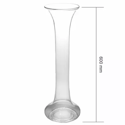 Sklenená váza LINEA d9cm v60cm