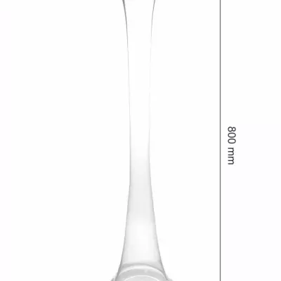 Skleněná váza PIPE d8cm v80cm
