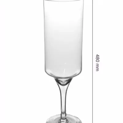 Skleněná váza TORUN d12cm v48cm