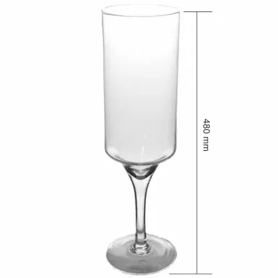 Skleněná váza TORUN d12cm v48cm