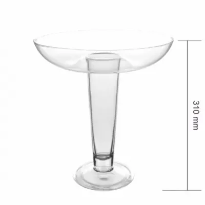 Skleněná váza UMBRELLA d27cm v31cm