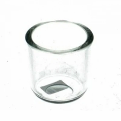 SKLENĚNÝ SVÍCEN SANDRA ø7cm výška 7cm