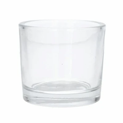 SKLENĚNÝ SVÍCEN SANDRA ø9cm výška 8cm