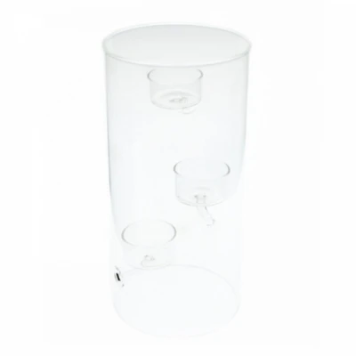 SKLENĚNÝ SVÍCEN SIMONE ø12cm výška 25cm 