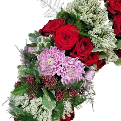 Smuteční věnec před rakev 80cm