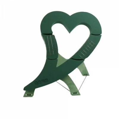 Srdce slza smuteční otevřené stojánek 80x60x5cm