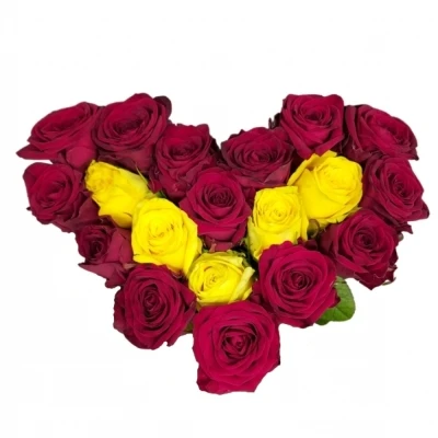Srdce z růží malé GIORGIA 60cm