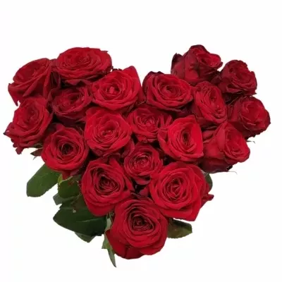 Srdce z růží malé RED NAOMI! 50cm