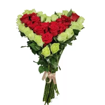 Srdce z růží velké AMALIA 50cm