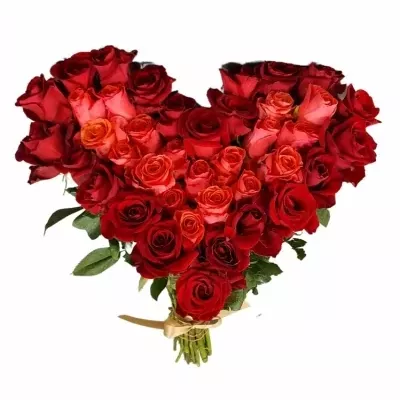 Srdce z růží velké CHLOE 50cm