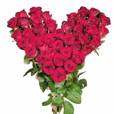 Srdce z růží velké RED NAOMI! 50cm