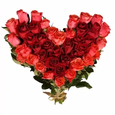 Srdce z růží velké SOPHIE 50cm