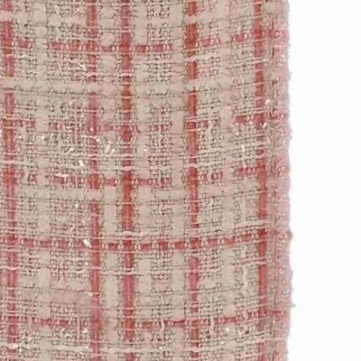 Stuha bavlněná s drátkem růžová geometrie 9.1 m