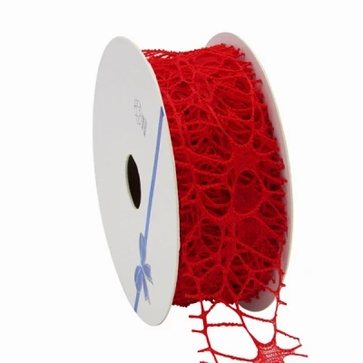 Pavučinová stuha Coral 38 mm x 10 m červená 